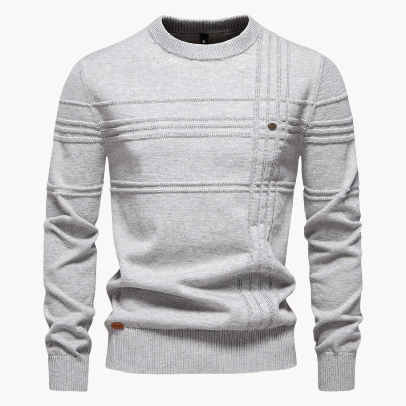 Textured Knit Sweater | Crew Neck | Soft & Stylish