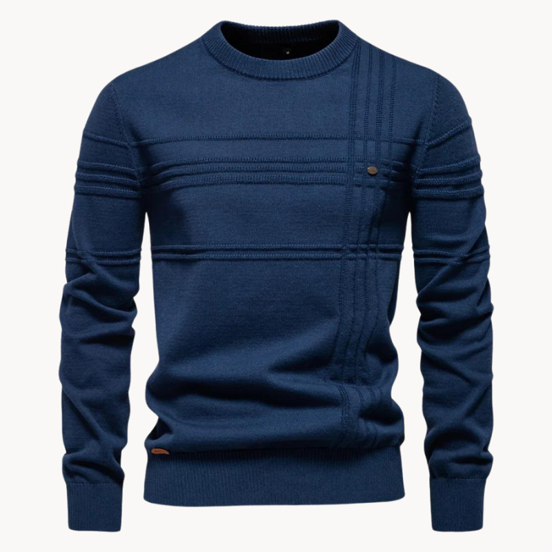 Textured Knit Sweater | Crew Neck | Soft & Stylish