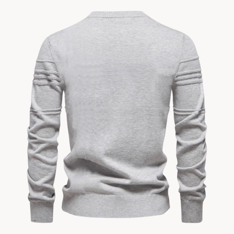 Textured Knit Sweater | Crew Neck | Soft & Stylish