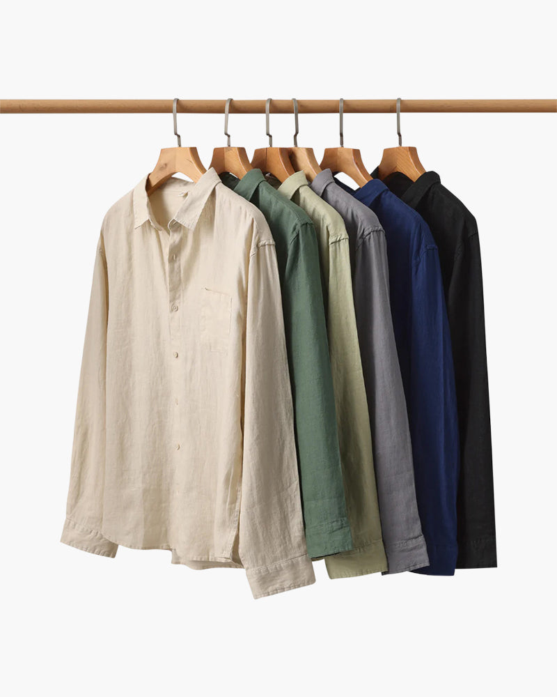 Men’s Linen Shirt | Lightweight & Breathable | Classic Button-Up