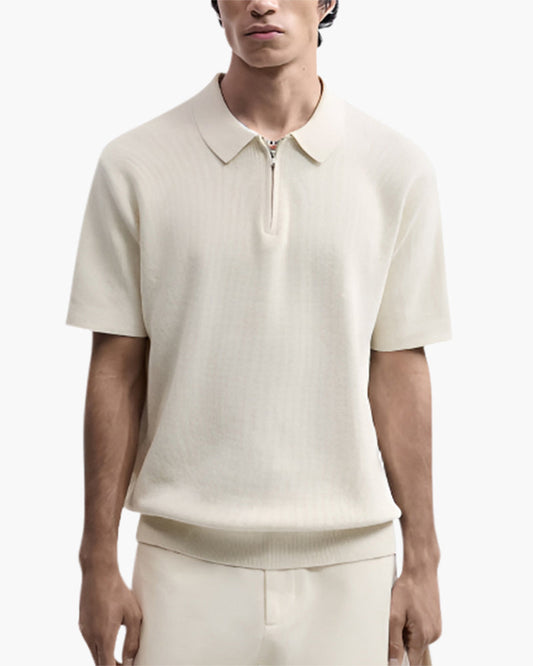 Short-Sleeve Knit Polo | Cotton Blend | Modern & Breathable