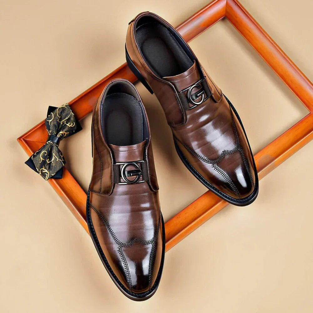 Leather Monk Strap Shoes | Classic Formal | Sophisticated Elegance