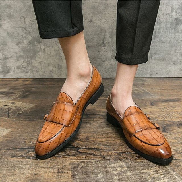 Crocodile-Pattern Leather Loafers | Elegant & Stylish | Smart-Casual Essential