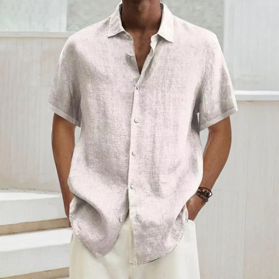 Linen Short-Sleeve Shirt | Lightweight & Breathable | Perfect for Summer