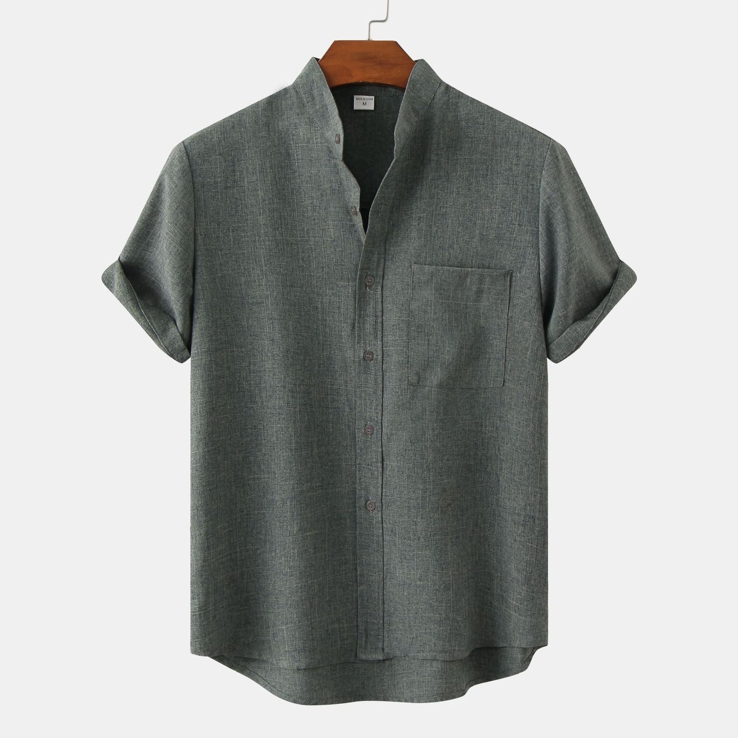 Short-Sleeve V-Neck Shirt | Cotton Blend | Lightweight & Relaxed