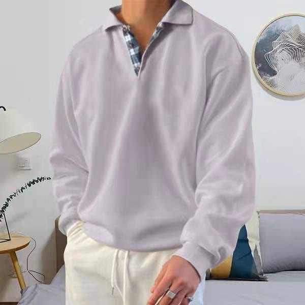 Men’s Relaxed-Fit Long-Sleeve Polo | Soft & Stylish | Casual Comfort