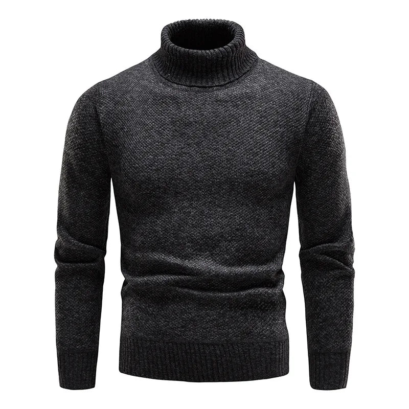 Knit Turtleneck Sweater | Warm & Stylish | Slim Fit