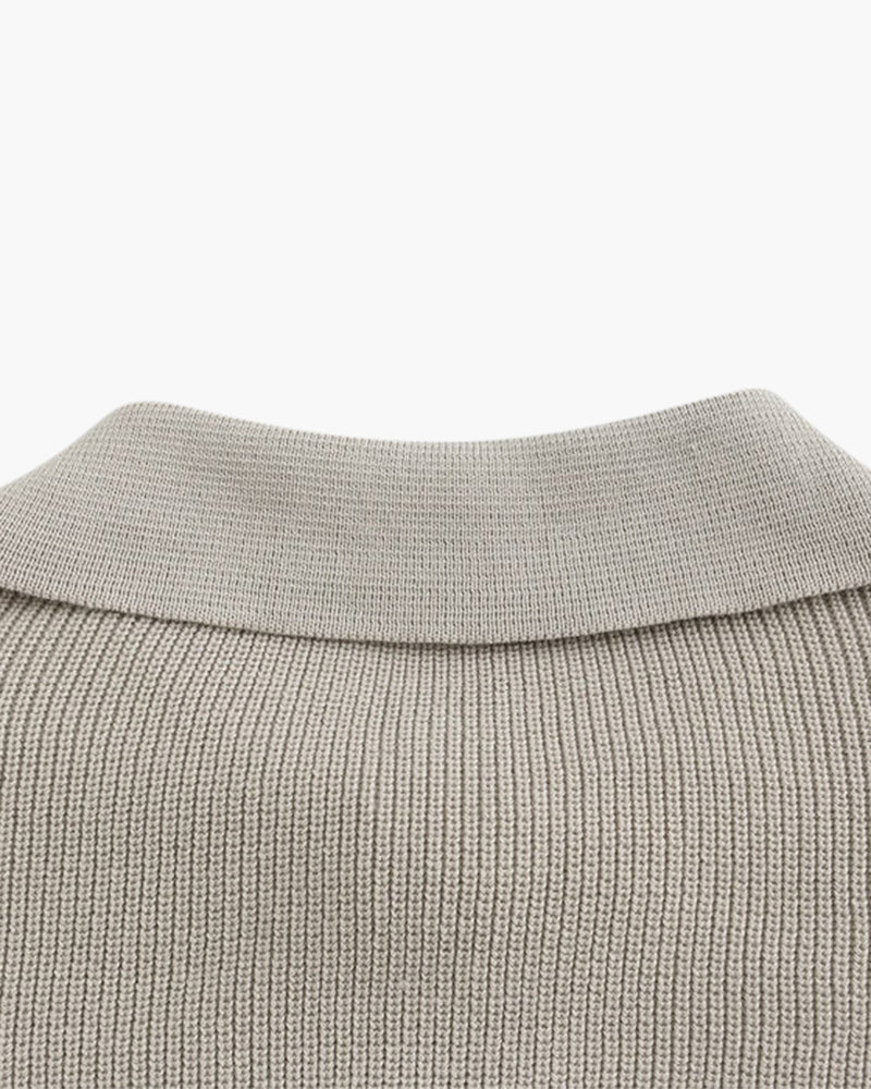 Zip-Collar Sweater | Cotton Blend | Modern & Versatile