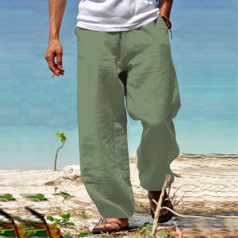 Men’s Linen Beach Pants | Lightweight & Breathable | Relaxed Summer Style