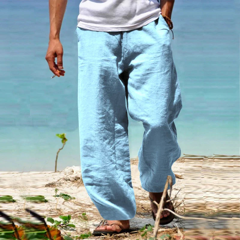 Men’s Linen Beach Pants | Lightweight & Breathable | Relaxed Summer Style