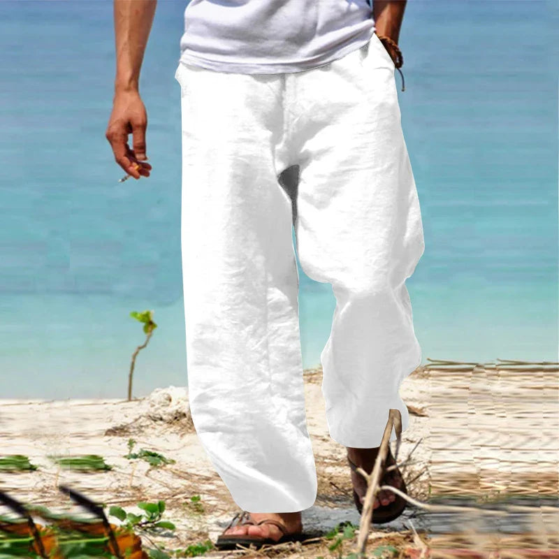 Men’s Linen Beach Pants | Lightweight & Breathable | Relaxed Summer Style