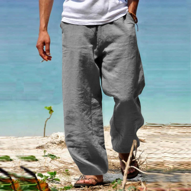 Men’s Linen Beach Pants | Lightweight & Breathable | Relaxed Summer Style