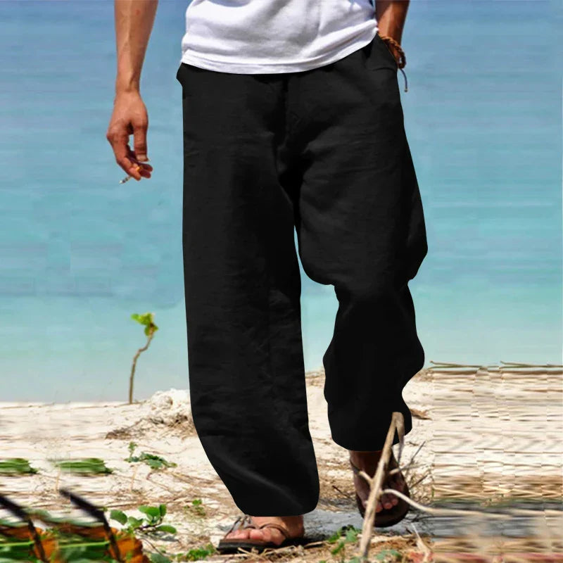 Men’s Linen Beach Pants | Lightweight & Breathable | Relaxed Summer Style