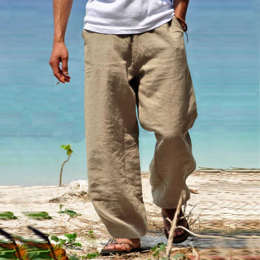 Men’s Linen Beach Pants | Lightweight & Breathable | Relaxed Summer Style