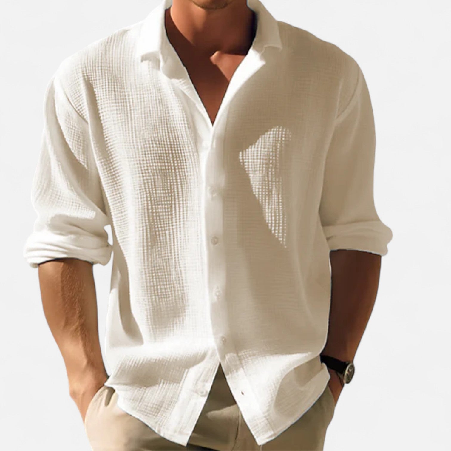 The Gentleman’s Brand | Button-Up Shirt – Men’s Long Sleeve Smart Cotton Shirt for Formal or Casual Office Wear