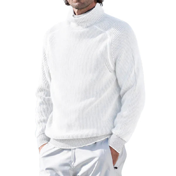 Men’s Ribbed Turtleneck Sweater | Warm & Stylish | Classic Winter Knit