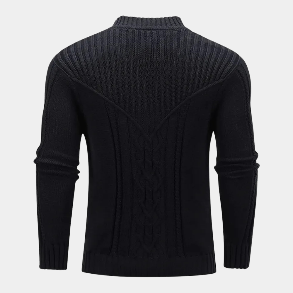 Fitted Cable Knit Sweater | Sleek & Modern | Warm & Stylish