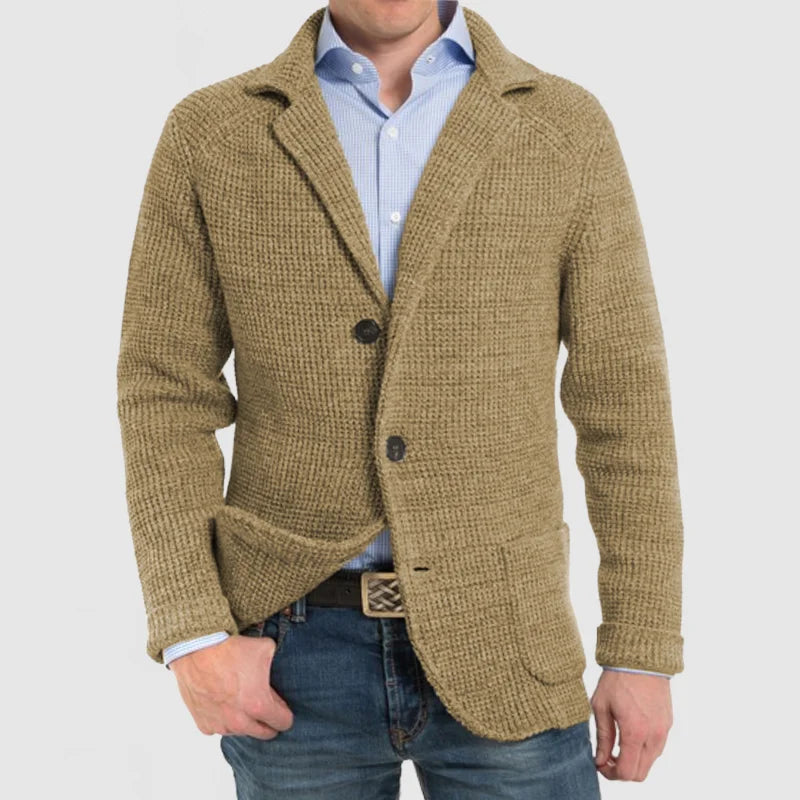 Men’s Knit Blazer Cardigan | Smart-Casual | Warm & Stylish