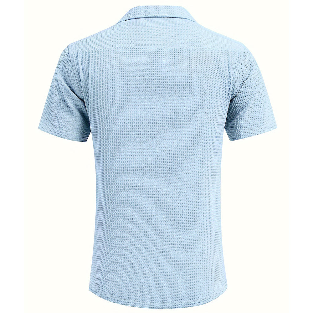 Men’s Cuban Collar Shirt | Short Sleeve | Lightweight & Relaxed