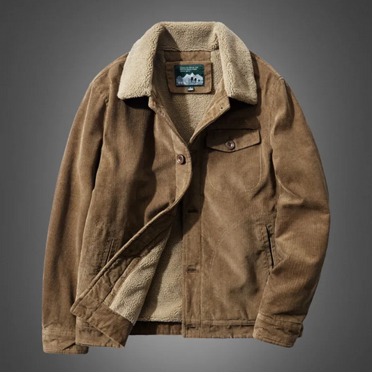 Sherpa-Lined Jacket | Warm & Stylish | Classic Cotton Blend