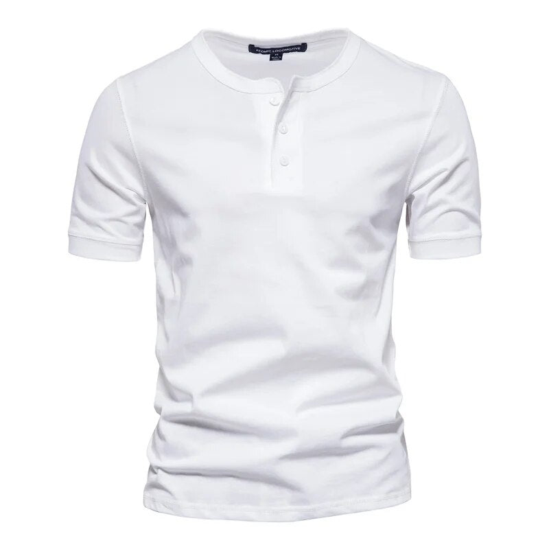 Henley Short-Sleeve T-Shirt | Breathable | Classic Casual Style