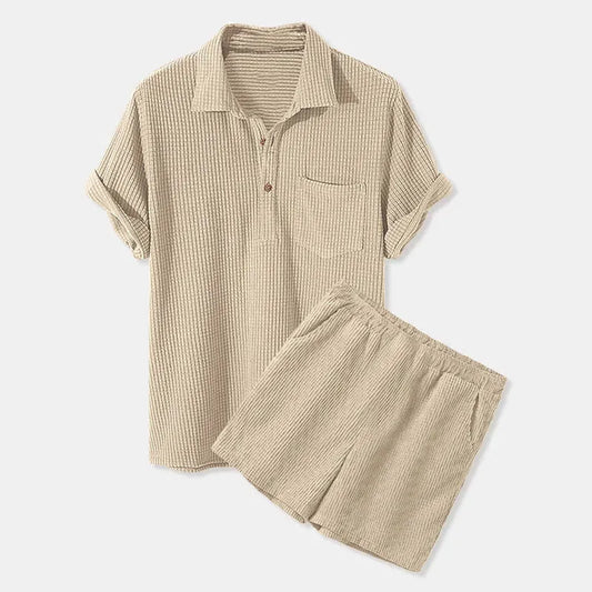 Men’s Summer Polo Set | Lightweight & Stylish | Relaxed Two-Piece Outfit