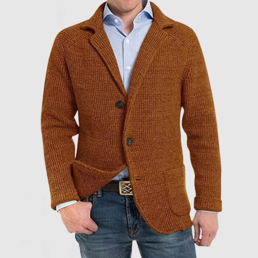 Men’s Knit Blazer Cardigan | Smart-Casual | Warm & Stylish