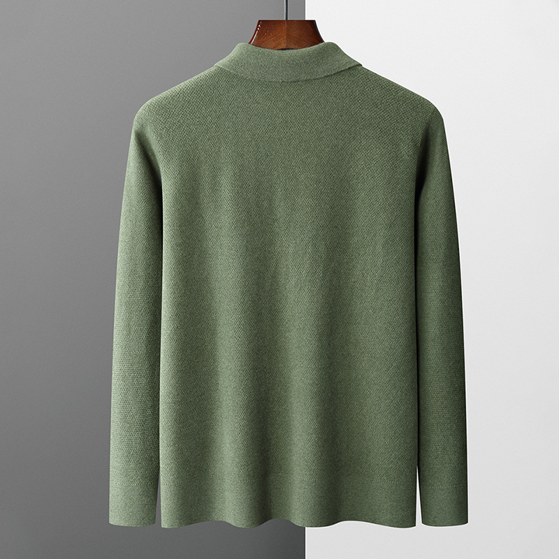 Knit Polo Sweater | Long Sleeve | Soft & Elegant