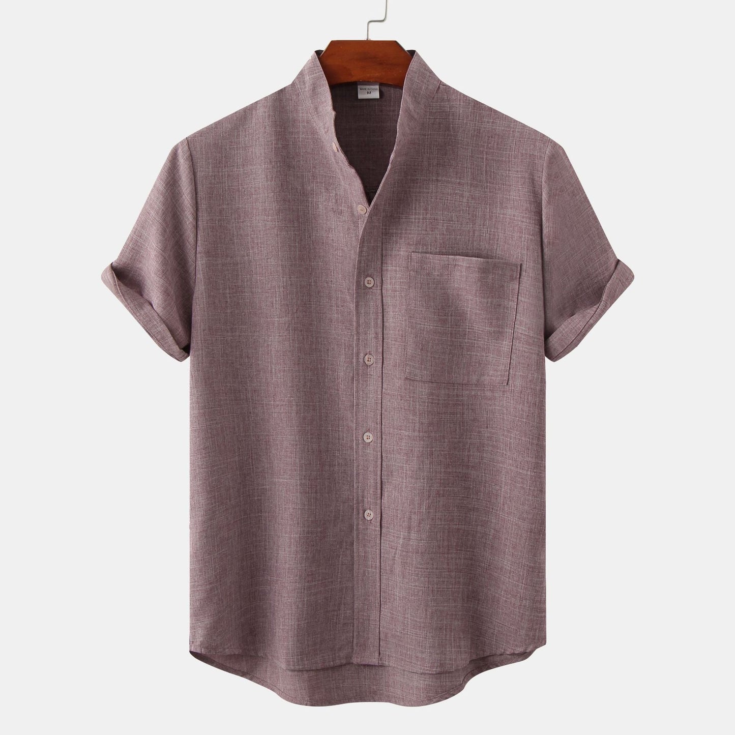 Short-Sleeve V-Neck Shirt | Cotton Blend | Lightweight & Relaxed