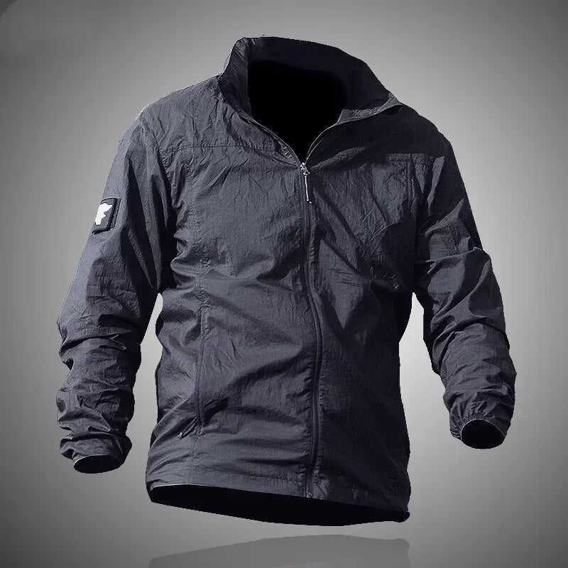 Men’s Tactical Windbreaker | Water-Resistant | Lightweight Outdoor Jacket