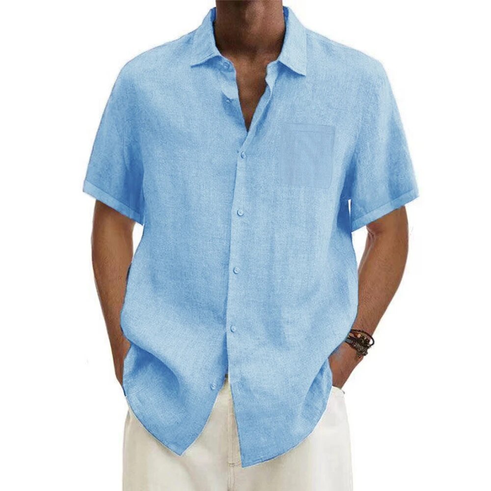 Linen Short-Sleeve Shirt | Lightweight & Breathable | Effortless Summer Style