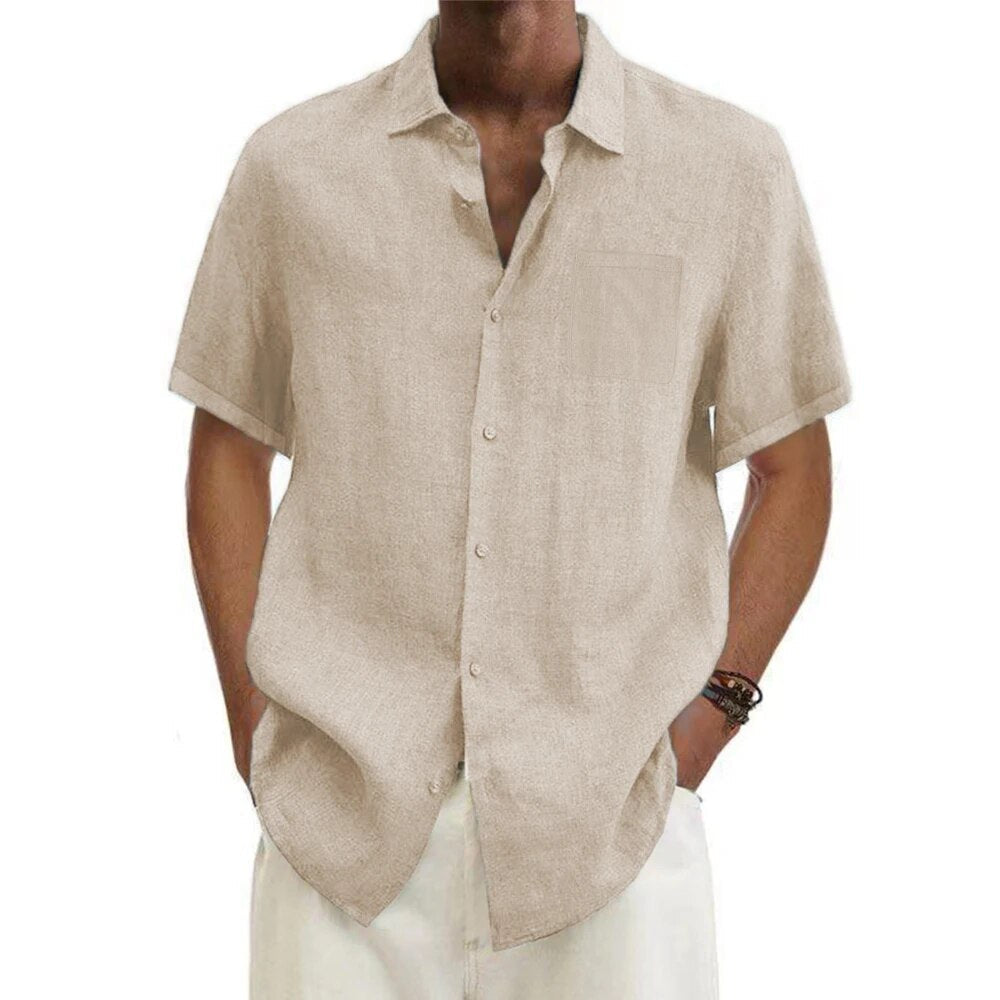 Linen Short-Sleeve Shirt | Lightweight & Breathable | Effortless Summer Style