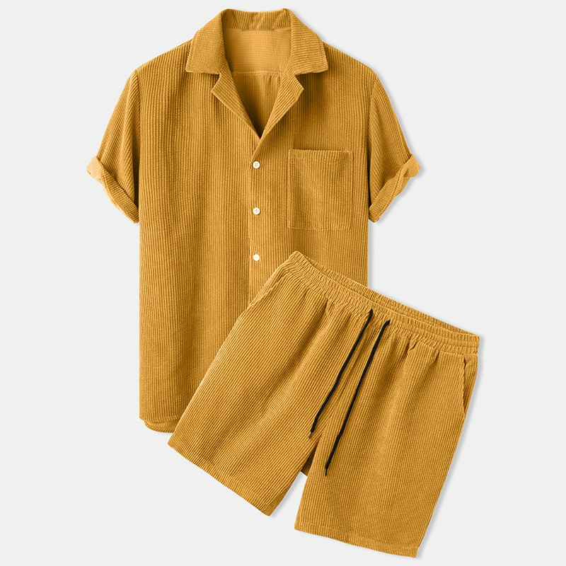 Short-Sleeve Shirt & Shorts Set | Lightweight | Casual & Stylish