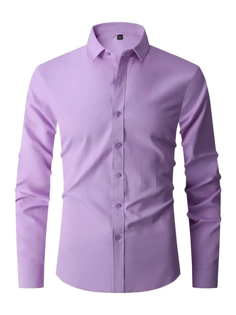 Slim-Fit Dress Shirt | Cotton Blend | Sharp & Versatile