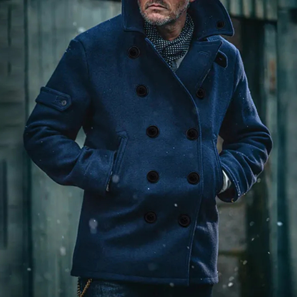 Wool Peacoat | Timeless & Warm | Classic Double-Breasted Design