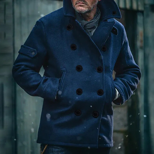 Wool Peacoat | Timeless & Warm | Classic Double-Breasted Design