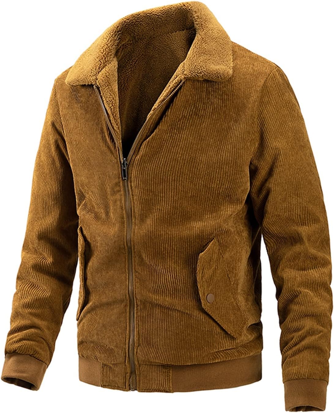 Men’s Suede Jacket | Fleece-Lined | Warm & Stylish