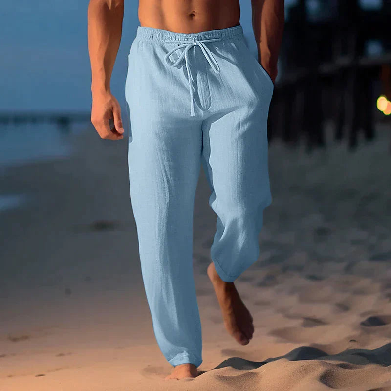 Men’s Linen Beach Pants | Lightweight & Breathable | Relaxed Summer Fit