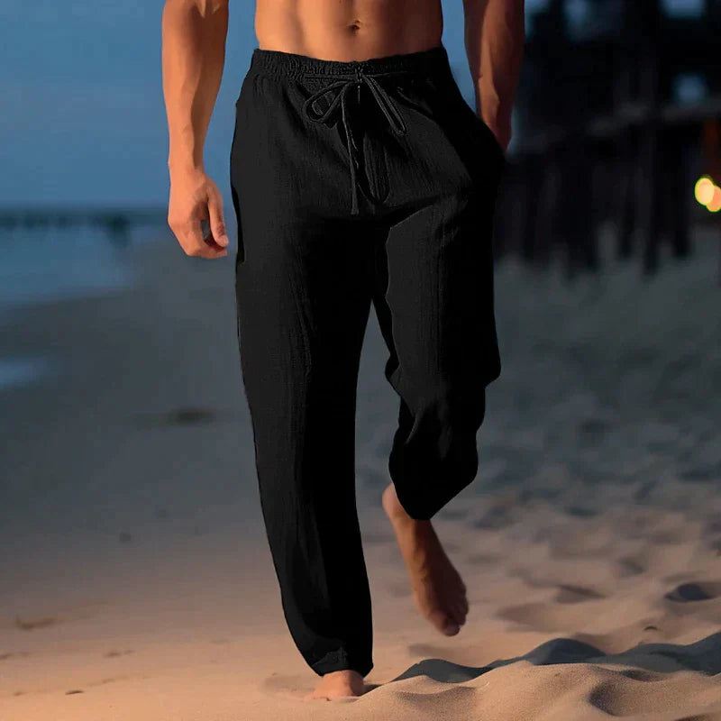 Men’s Linen Beach Pants | Lightweight & Breathable | Relaxed Summer Fit