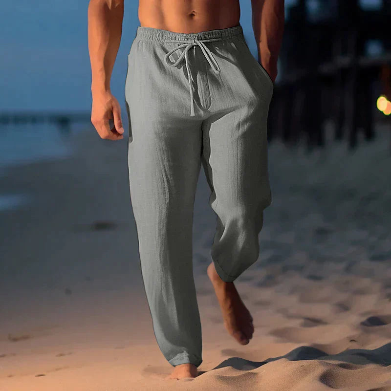 Men’s Linen Beach Pants | Lightweight & Breathable | Relaxed Summer Fit