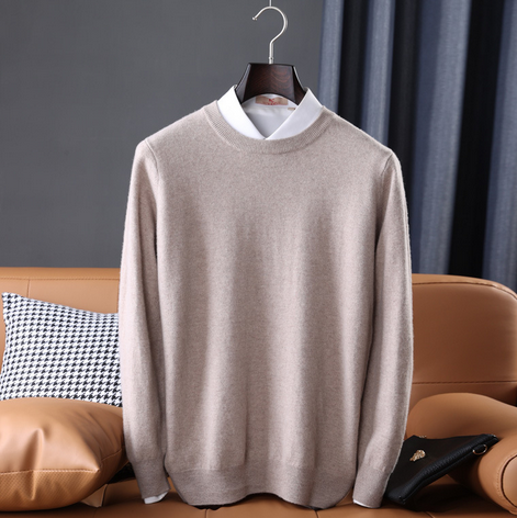 Men's Classic Crew Neck Sweater | Wool Blend | Soft & Stylish