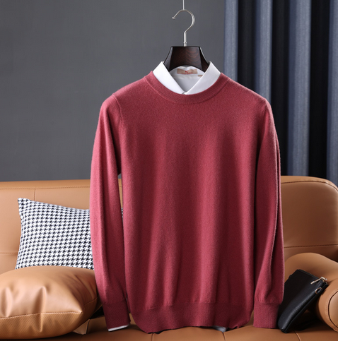 Men's Classic Crew Neck Sweater | Wool Blend | Soft & Stylish