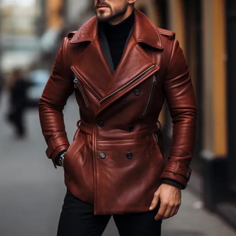 Leather Trench Coat | Faux Leather | Bold & Sophisticated