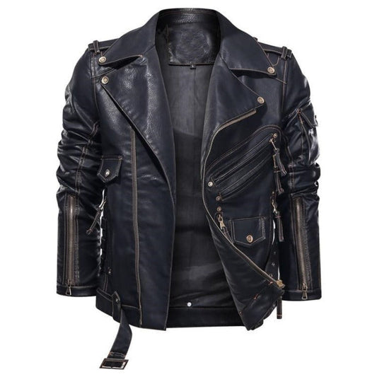 Biker Leather Jacket | Faux Leather | Edgy & Timeless