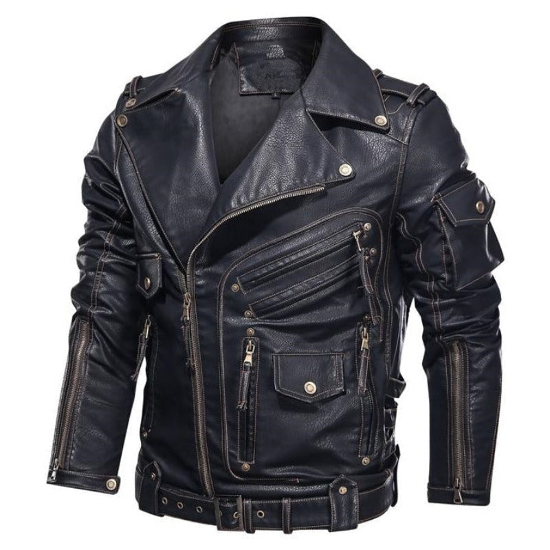 Biker Leather Jacket | Faux Leather | Edgy & Timeless