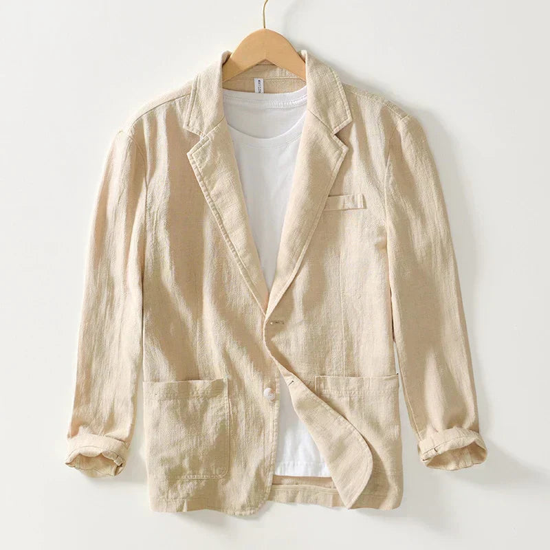 Relaxed-Fit Linen Blazer | Lightweight & Breathable | Effortless Smart-Casual Style