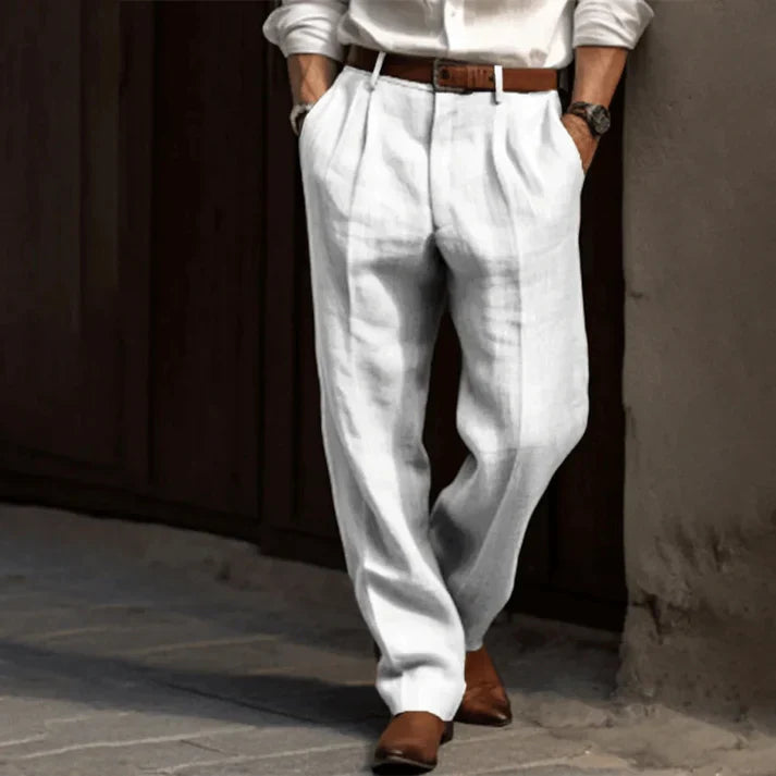 Men’s Linen Trousers | Lightweight & Breathable | Timeless Elegance