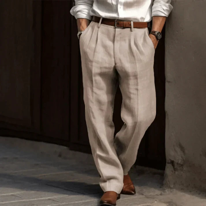 Men’s Linen Trousers | Lightweight & Breathable | Timeless Elegance