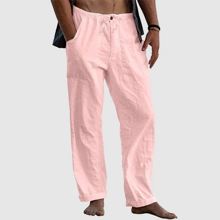 Men’s Linen Drawstring Pants | Lightweight & Breathable | Relaxed Summer Fit