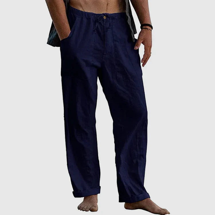 Men’s Linen Drawstring Pants | Lightweight & Breathable | Relaxed Summer Fit